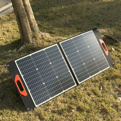 100W Siyah Esnek Güneş Paneli MSDS UN38.3 Katlanabilir Güneş Paneli