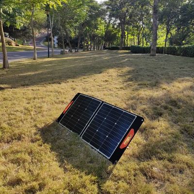 100W Siyah Esnek Güneş Paneli MSDS UN38.3 Katlanabilir Güneş Paneli