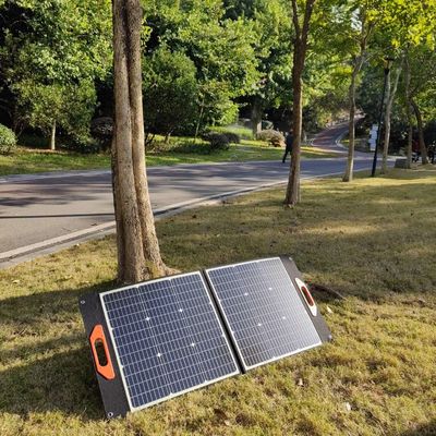 100W Siyah Esnek Güneş Paneli MSDS UN38.3 Katlanabilir Güneş Paneli
