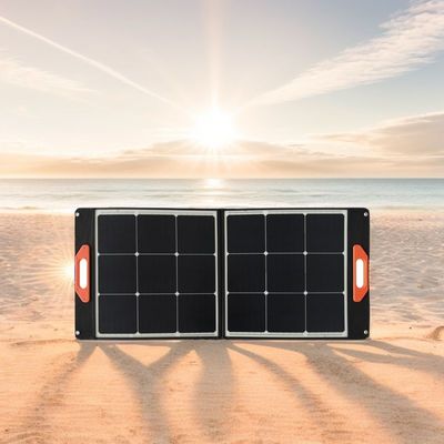 100W Siyah Esnek Güneş Paneli MSDS UN38.3 Katlanabilir Güneş Paneli
