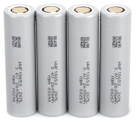 2600mAh Li Ion Silindrik Şarj edilebilir Pil 18650 Li Ion Düşük Sıcaklık
