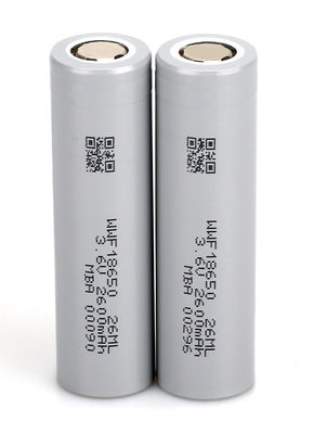 2600mAh Li Ion Silindrik Şarj edilebilir Pil 18650 Li Ion Düşük Sıcaklık