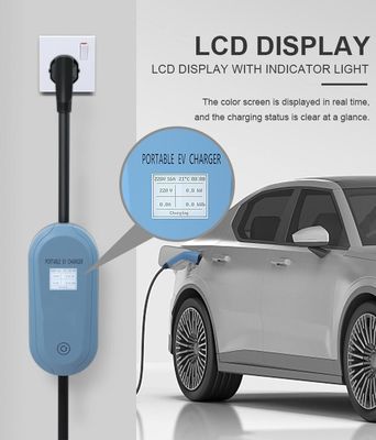 MSDS UN38.3 Ev Şarj Noktası Kablolu Ev taşınabilir Elektrikli Araba Şarj Noktası