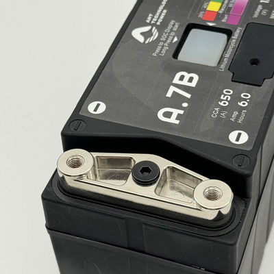Siyah LiFePO4 12V Motosiklet Starter Pil A7BS 650 Peak CCA