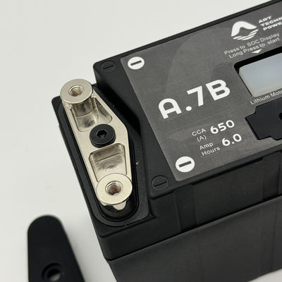Motosiklet Kurtarma LiFePO4 Pil 6.5Ah Kapasite Ve Bakır Terminal 12V