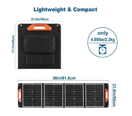 200W Monocrystalline Silikon Katlanabilir Güneş Paneli