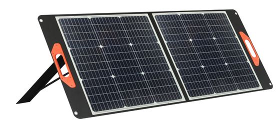 DC çıkışı 19V/5.3A Açık hava etkinlikleri için 100W katlanabilir güneş paneli