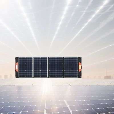 Ayarlanabilir Bacaklar Kampta 12V pil şarj için 200W Siyah Katlanabilir Güneş Paneli