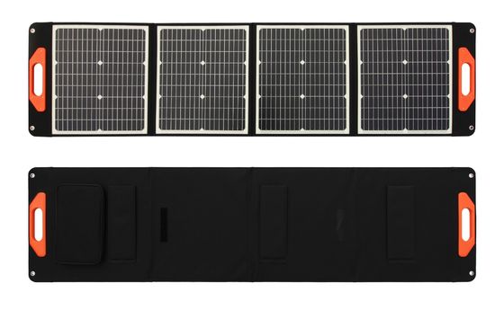 Monokristallik Silikon 100W 200W Güneş Paneli PV Hücreleri Modülü Taşınabilir Katlanabilir Güneş Paneli