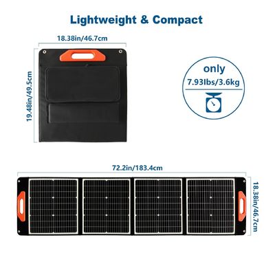 30W*4PCS ile hafif Ağırlık Monocrystalline Silikon Güneş Panelleri