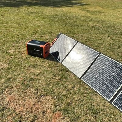 100W Siyah Esnek Güneş Paneli Taşınabilir Panel Katlanabilir Güneş Paneli UB-100