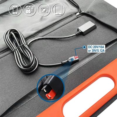 Enerji depolama sistemi için 100W taşınabilir katlanabilir güneş paneli 29kg DC çıkışı 19V/5.3A