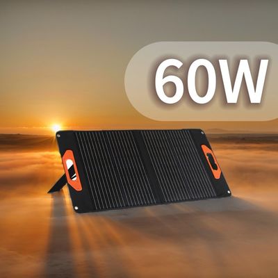 Küçük Mono 60W Güneş Paneli 2.2kg Katlanabilir Güneş Paneli Şarj Aracı