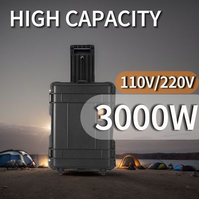 3000W Yüksek Güç Çıktısı Lityum Demir Fosfat Pilli Taşınabilir Elektrik Santrali