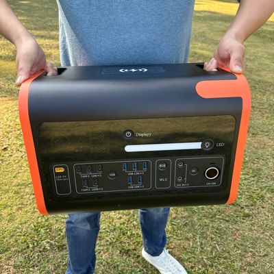 Kablosuz şarjlı taşınabilir elektrik istasyonu, açık hava acil durum yedek kamp LiFePO4