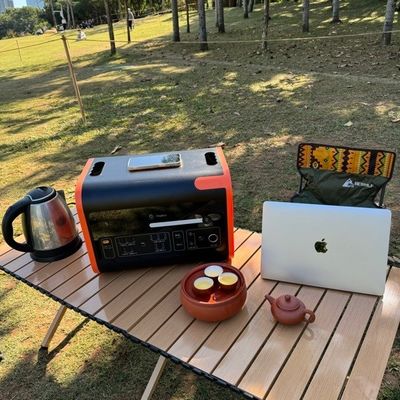 Kablosuz şarjlı taşınabilir elektrik istasyonu, açık hava acil durum yedek kamp LiFePO4