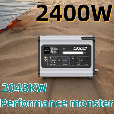 Taşınabilir güç kaynağı 2048wh 2000W Güneş Enerjisi Santrali Özel talebi ve örnekleri
