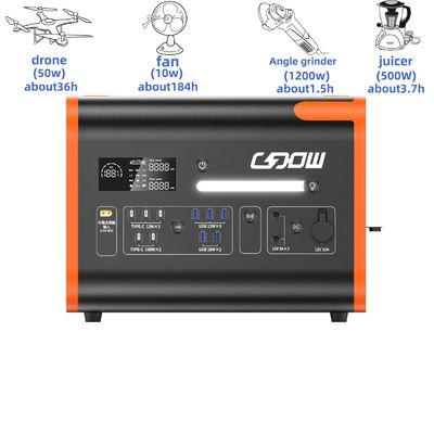 LiFePO4 Pil Kamp/Ev/Acil Elektrik Santrali 12.2000W Şarj edilebilir Güneş Jeneratörü Taşınabilir Mobil Güç kaynağı