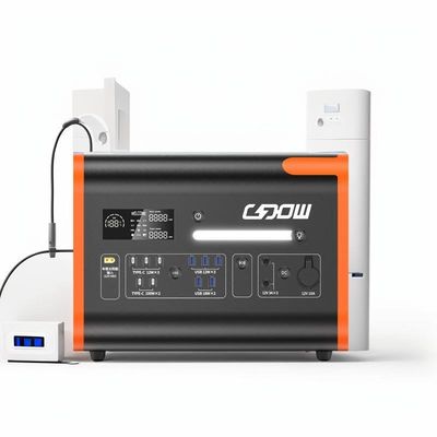 2048wh taşınabilir enerji istasyonu BMS Koruma 2200W Güneş pil depolama sistemi