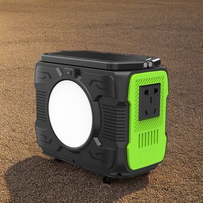 Değiştirilmiş Dalga AC Çıktısı Kamp Mobil Lityum Elektrik Santrali 200W Güneş Bataryası ile