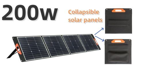 CE Monocrystalline Silikon Güneş Paneli 200W Taşınabilir Elektrik Santrali İçin