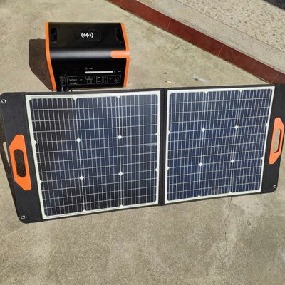 Tek Kristal Katlanabilir Güneş Paneli Camper RV için 200W