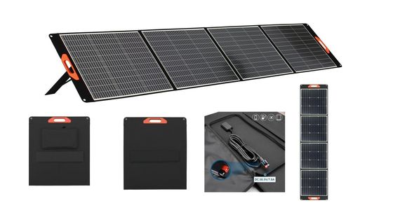 60W 100W 200W 400W Monocrystalline Silikon Güneş Panelleri CE Sertifikasyonu ile Siyah