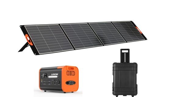 Black Power Güneş Panelleri 400W Dış Ev Kullanımı Katlanabilir Güneş Panelleri