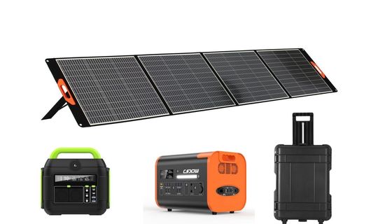 Black Power Güneş Panelleri 400W Dış Ev Kullanımı Katlanabilir Güneş Panelleri