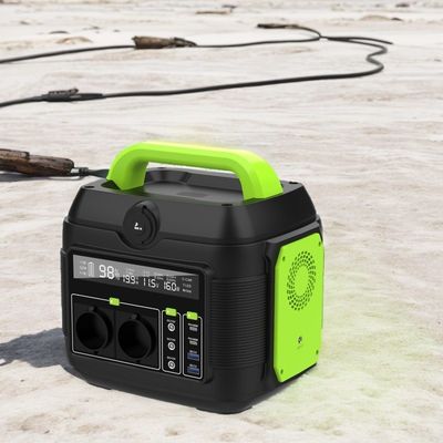 258*212*249mm 600W 576wh Kamp ve acil durumlar için taşınabilir Güneş Mobil Elektrik Santrali