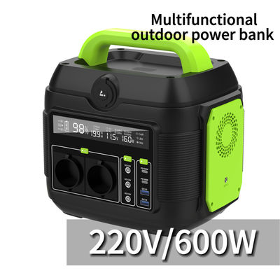 Taşınabilir 220V 600W Dış Kamp Güneş Enerji Doldurma İstasyonu Acil Şarj ve Enerji Depolama