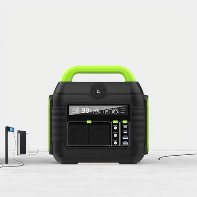 Taşınabilir Elektrik Santrali 600W 300W Üçlü Lityum Pil Güneş Jeneratörü Enerji Sistemi