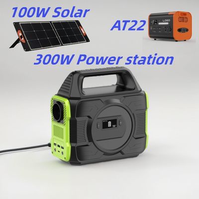 Güneş Jeneratörü için 300W AC DC Çift USB Tip C Şarjlı Taşınabilir Mobil Elektrik İstasyonu