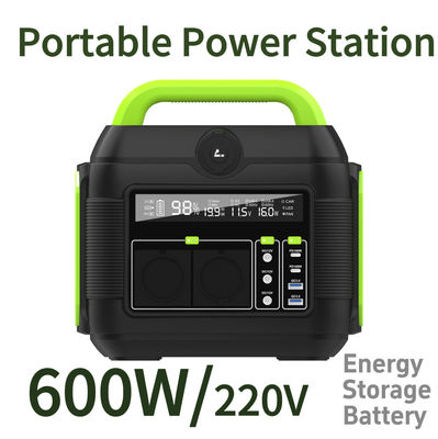 Acil enerji kaynağı için 600W Kamp Portatif Güç Bankası Çekici Şarj İstasyonu