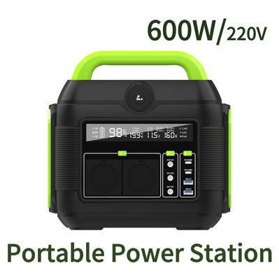 Dönüştürülebilir 500W Güç Bankası 600W Macera Kampı için Dışarıda Taşınabilir Lityum İstasyonu