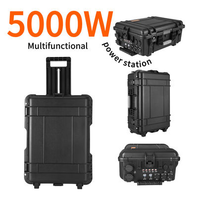 LiFePO4 DC'den AC Gücü 2000W Kamp için Güneş Jeneratörü 4800wh nominal kapasite