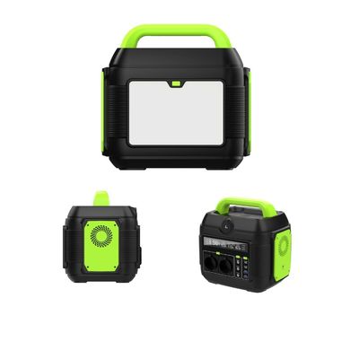 Taşınabilir Kamp Güç Santrali Un AC Soket 258*212*249mm ile 600W Güneş Jeneratörü