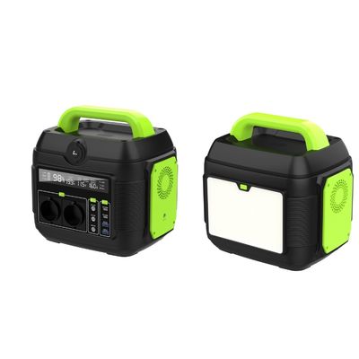 Taşınabilir Kamp Güç Santrali Un AC Soket 258*212*249mm ile 600W Güneş Jeneratörü