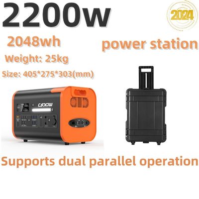 2200W/2048wh Seyahat Taşınabilir Şarj İstasyonu Özel İstekle Güneş Jeneratörü