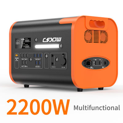 Özel 120V taşınabilir güç istasyonu 2000W AC Saf Sinüs Dalgası