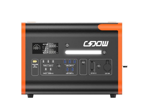 Özel 120V taşınabilir güç istasyonu 2000W AC Saf Sinüs Dalgası
