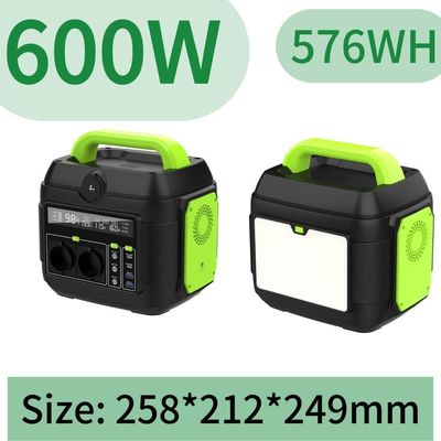 600W taşınabilir enerji istasyonu güneş jeneratörü LED Işık 11W ve özel talebi ile