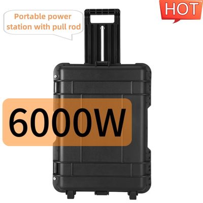 6000W çok fonksiyonel açık hava taşınabilir güneş jeneratörü AC çıkış akımı 15A Max ile