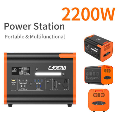 Saf Sinüs Dalgası 2200W Acil Taşınabilir Güç Santrali Güç Santrali 2200 Watt