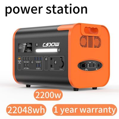 2200W LiFePO4 taşınabilir elektrik santrali 2048wh LiFePO4 Güneş Jeneratörü