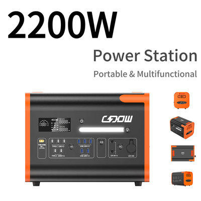Güneş paneli acil güç kaynağı 500W 1000W 2200W Dışarıda taşınabilir elektrik santrali