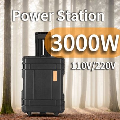 CE.Un38.3 Sertifikasıyla 3kw Saf Sinüs Dalgası Taşınabilir Mobil Şarj Gücü Santrali