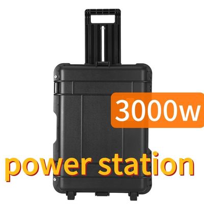 3000W taşınabilir enerji depolama santrali Siyah Özel CE.Un38.3 Sertifikalı