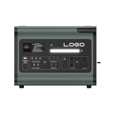 2200W taşınabilir elektrik istasyonu 220V saf sinüs dalgasıyla açık hava acil güç kaynağı