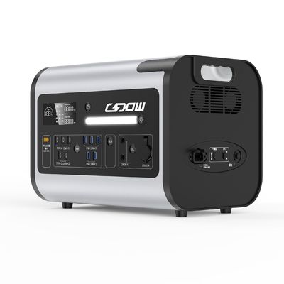 2200W taşınabilir LiFePO4 pil ve araba şarj cihazı çıkışı 12V/10A ile güneş enerjisi santrali
